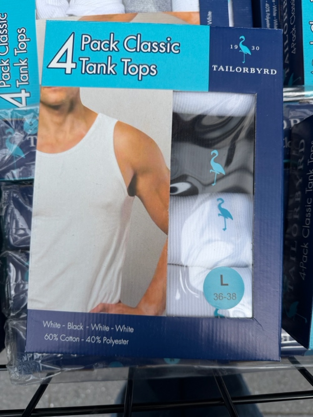 Tailorbyrd 4-Pack Classic Tank Tops - White